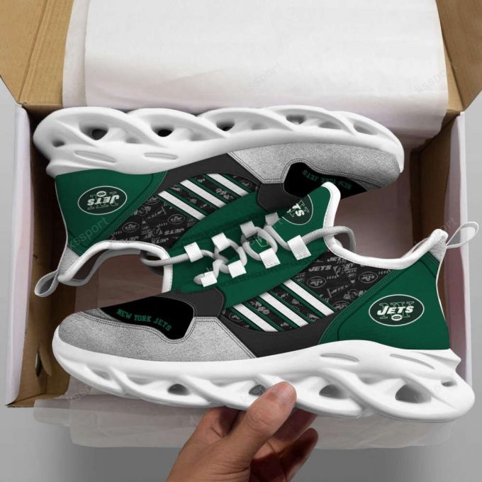 Nfl New York Jets Green Grey Max Soul Shoes