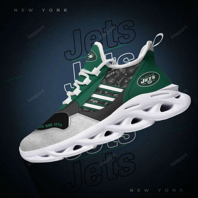 Nfl New York Jets Green Grey Max Soul Shoes