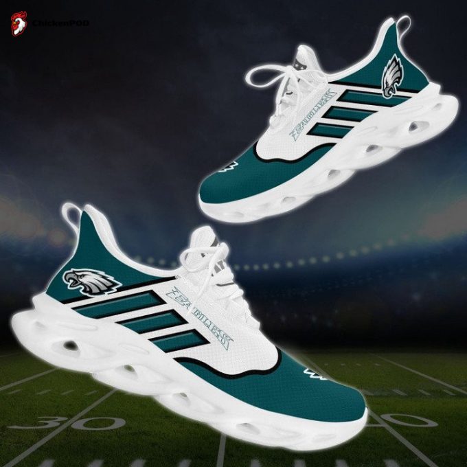 Nfl Philadelphia Eagles Green White Max Soul Shoes