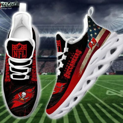 NFL Tampa Bay Buccaneers Red Black Max Soul Shoes