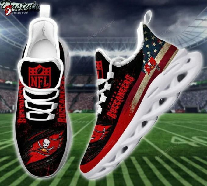 Nfl Tampa Bay Buccaneers Red Black Max Soul Shoes