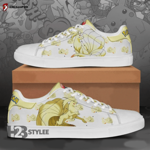 Ninetales Kyukon Fire Pokemon Anime Manga Low Top Canvas Shoes For Men Women