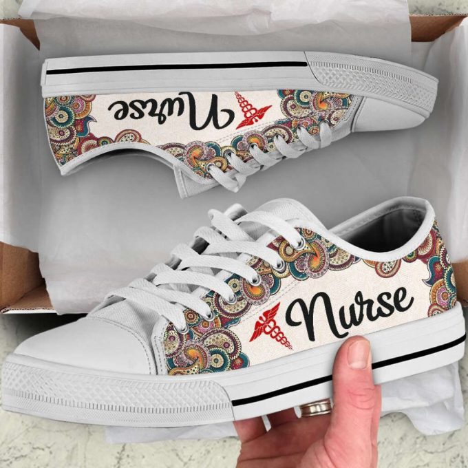 Nurse  Low Top Shoes Gift For Men Women