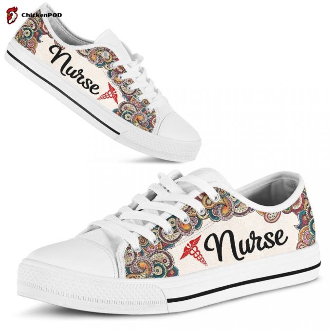 Nurse  Low Top Shoes Gift For Men Women