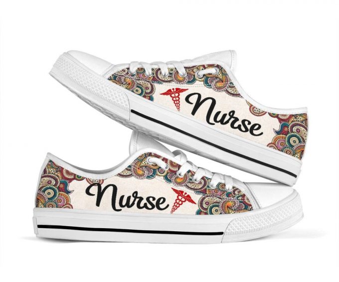 Nurse  Low Top Shoes Gift For Men Women