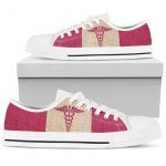 Nurse Pink Texture Low Top Shoes Gift for Men Women