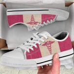 Nurse Pink Texture Low Top Shoes Gift for Men Women