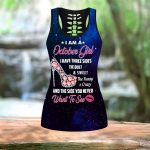 October Girl I Have 3 Sides Combo Tank Top + LeggingLeggings