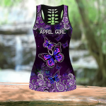 Personalized April Girl Combo Tank Top + Legging