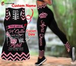 Personalized April Girl Combo Tank Top + Legging