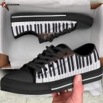 Piano Key Low Top Shoes Gift for Men Women