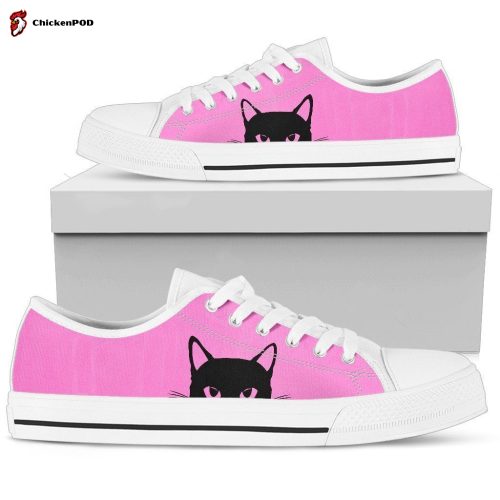 Pink Cat Women’s Low Top Shoes