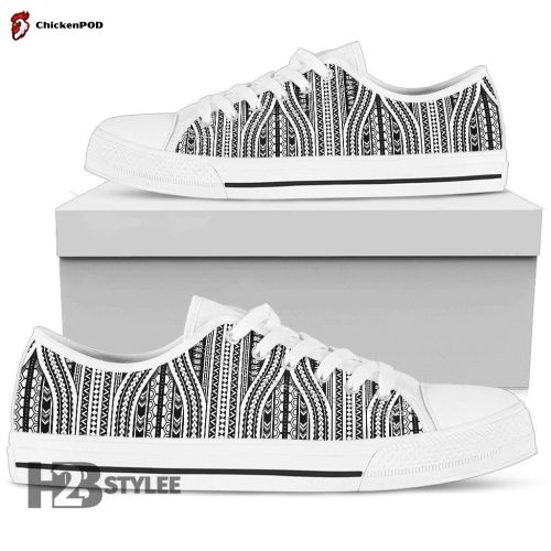 Polynesian Tribal Style Low Top Canvas Shoes For Men Women