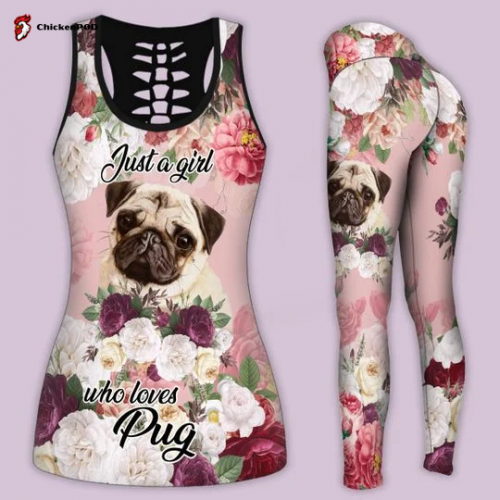 Pug Dog Combo Tank top + Legging Outfit for women