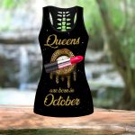 Queens Are Born In October Combo Tank Top + LeggingLeggingsS