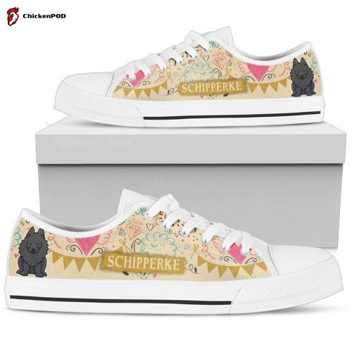 Schipperke Women’s Low Top Shoes