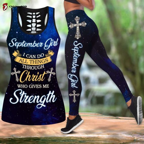 september girl jesus all over printed combo tank top legging