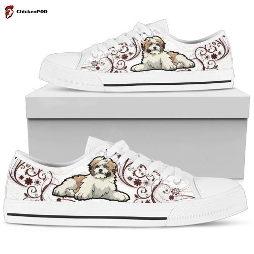 Shih tzu Women’s Low Top Shoes