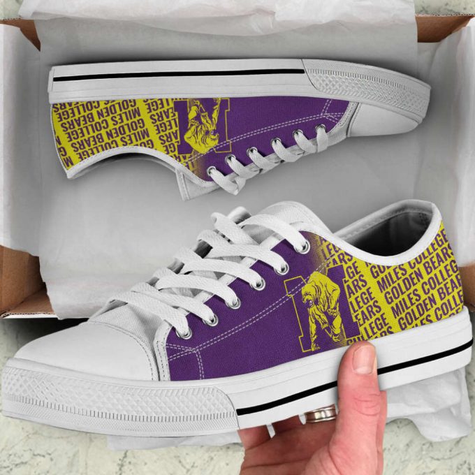 Siac Miles College Golden Bears Low Top Shoes