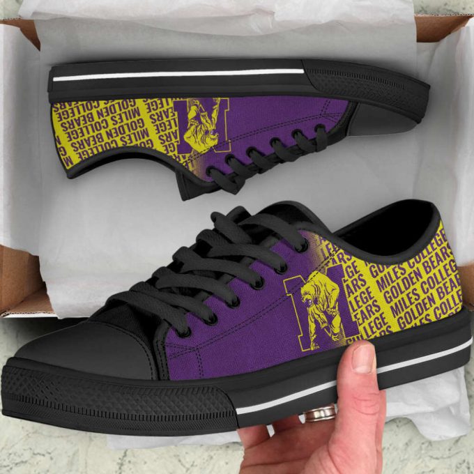 Siac Miles College Golden Bears Low Top Shoes