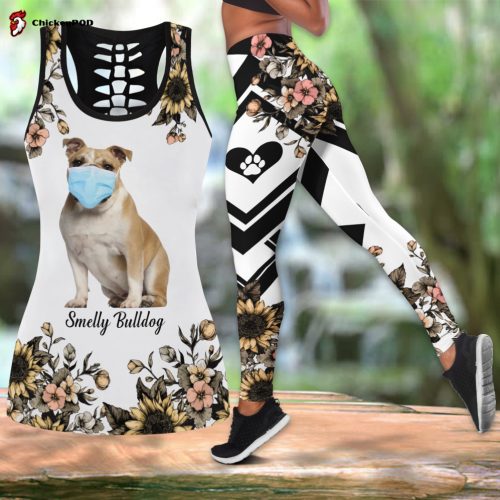 Smelly Bulldog Combo Tank top Legging Outfit for women