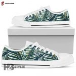 Sun Spot Tropical Palm Leaves Low Top Canvas Shoes For Men Women