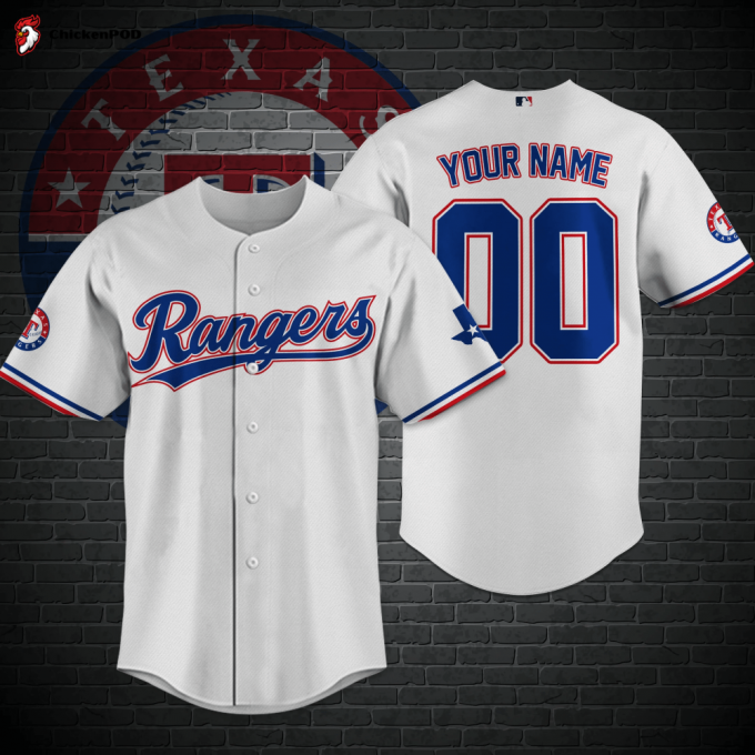 Texas Rangers Mlb-Baseball Shirt Custom M-32339