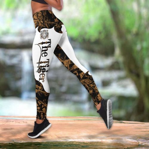 Tiger Brown Tattoo Combo Tank Top + LeggingS