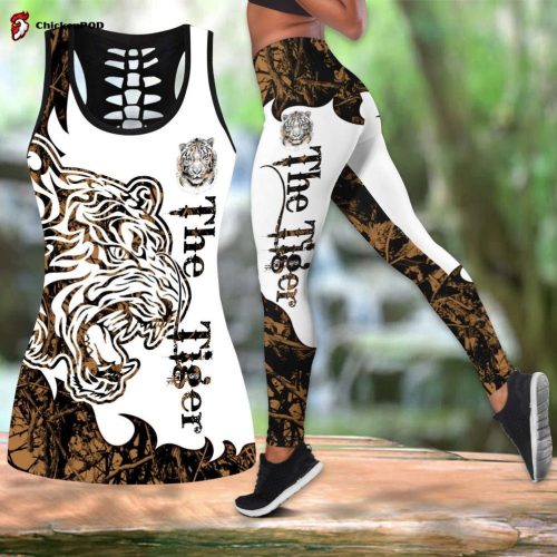 Tiger Brown Tattoo Combo Tank Top + LeggingS