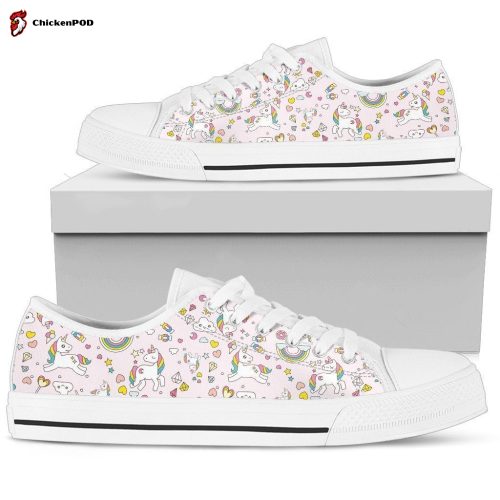 Unicorn pink Women’s Low Top Shoes