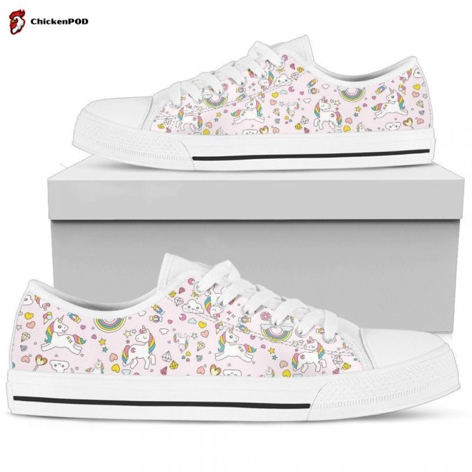 Unicorn Pink Women’S Low Top Shoes