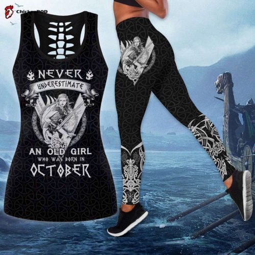 Viking October Girl – Never Underestimate Combo Tank Top + Legging