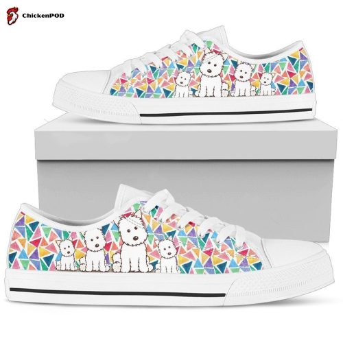 Dog Lover Red Low Top Shoes Gift for Men Women