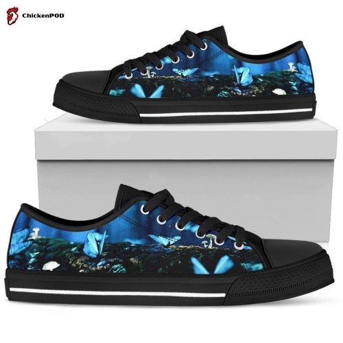 Women’s Low Tops Blue Butterflies