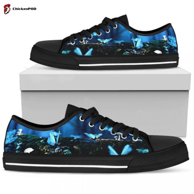 Women’S Low Tops Blue Butterflies