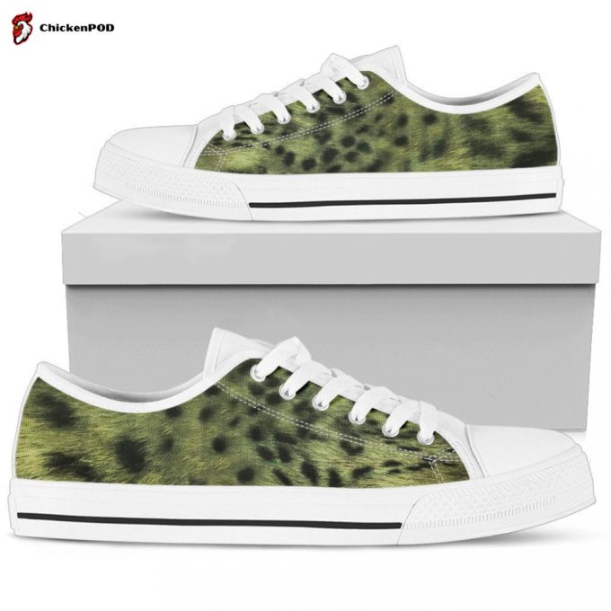 Womens Low Top Leopard Original Print Shoes