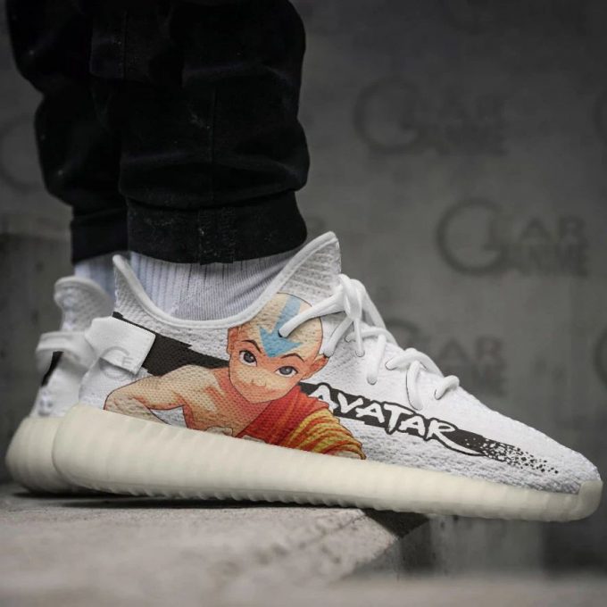 Aang Shoes Avatar The Last Airbender Custom Anime Yeezy Sneaker For Fans