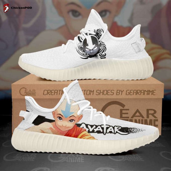 Aang Shoes Avatar The Last Airbender Custom Anime Yeezy Sneaker For Fans