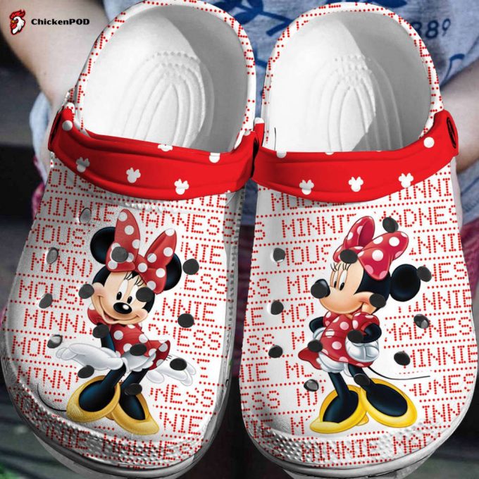 Adorable Elegance: Minnie Mouse 3D Clog Shoes For Disney Fashion Lovers