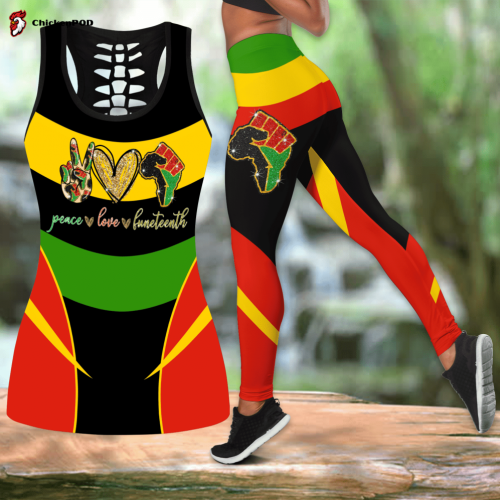 Africa Love Peace Juneteenth Combo Legging + Tank Top