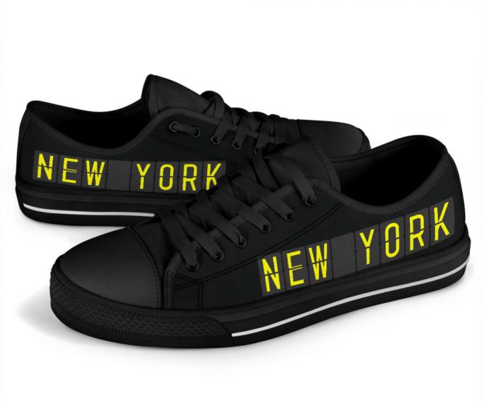 Airport Destinations New York – Low Top Canvas Shoes