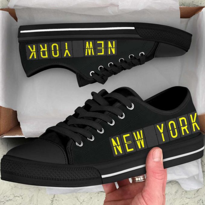 Airport Destinations New York – Low Top Canvas Shoes