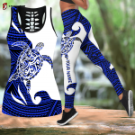 Amazing Polynesian Personalized Name Turtle And Tattoo Premium Legging Tank Top