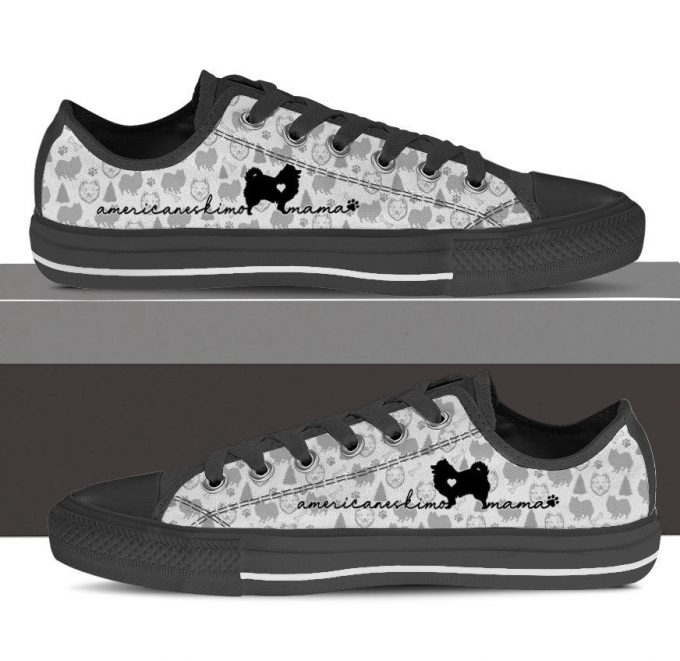 American Eskimo Low Top Shoes Gift For Men Women Sneaker