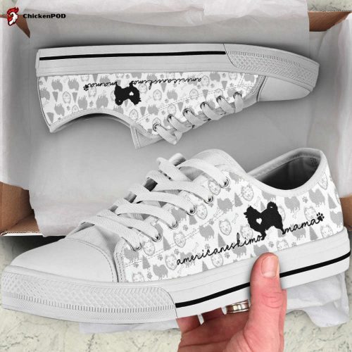 American Eskimo Low Top Shoes Gift for Men Women Sneaker