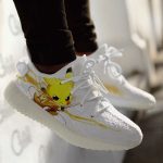 AOT Mashup Pikachu Shoes Pokemon Anime Yeezy Sneaker For Fans