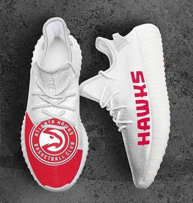 Atlanta Hawks Nba Yeezy Sneaker For Fans