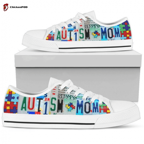 Autism Mom Low Top Shoes Gift for Men Women Sneaker