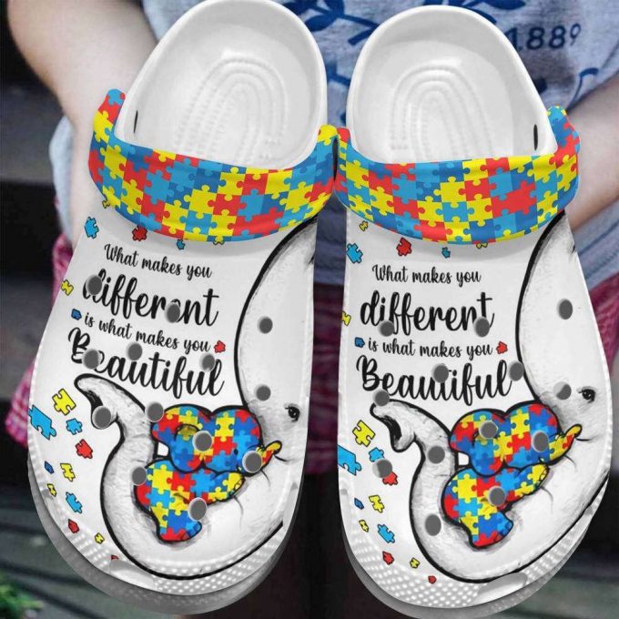 Autism What Makes You Different Rubber Clog Unisex Clogs Shoes