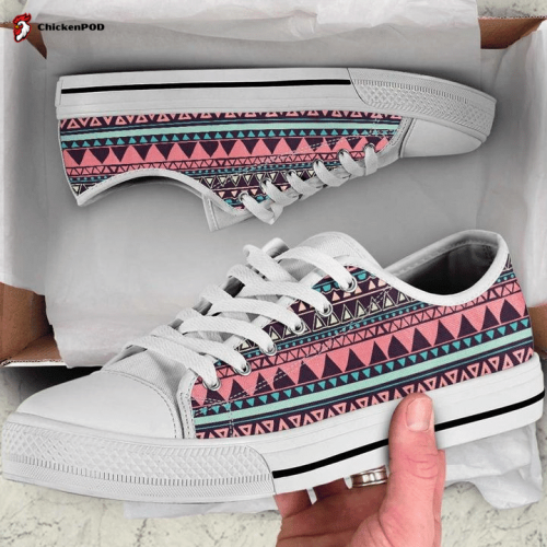 Aztec Pattern Tennis Low Top Shoes Gift for Men Women